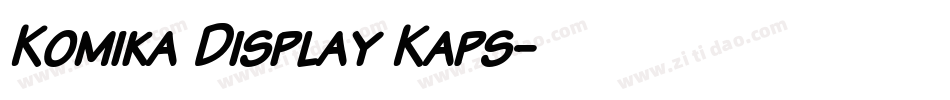 Komika Display Kaps字体转换